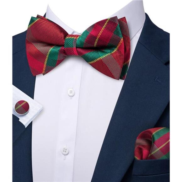 Mens Bow Tie Set Paisley Prom Party, 06 - Picture 4 of 6